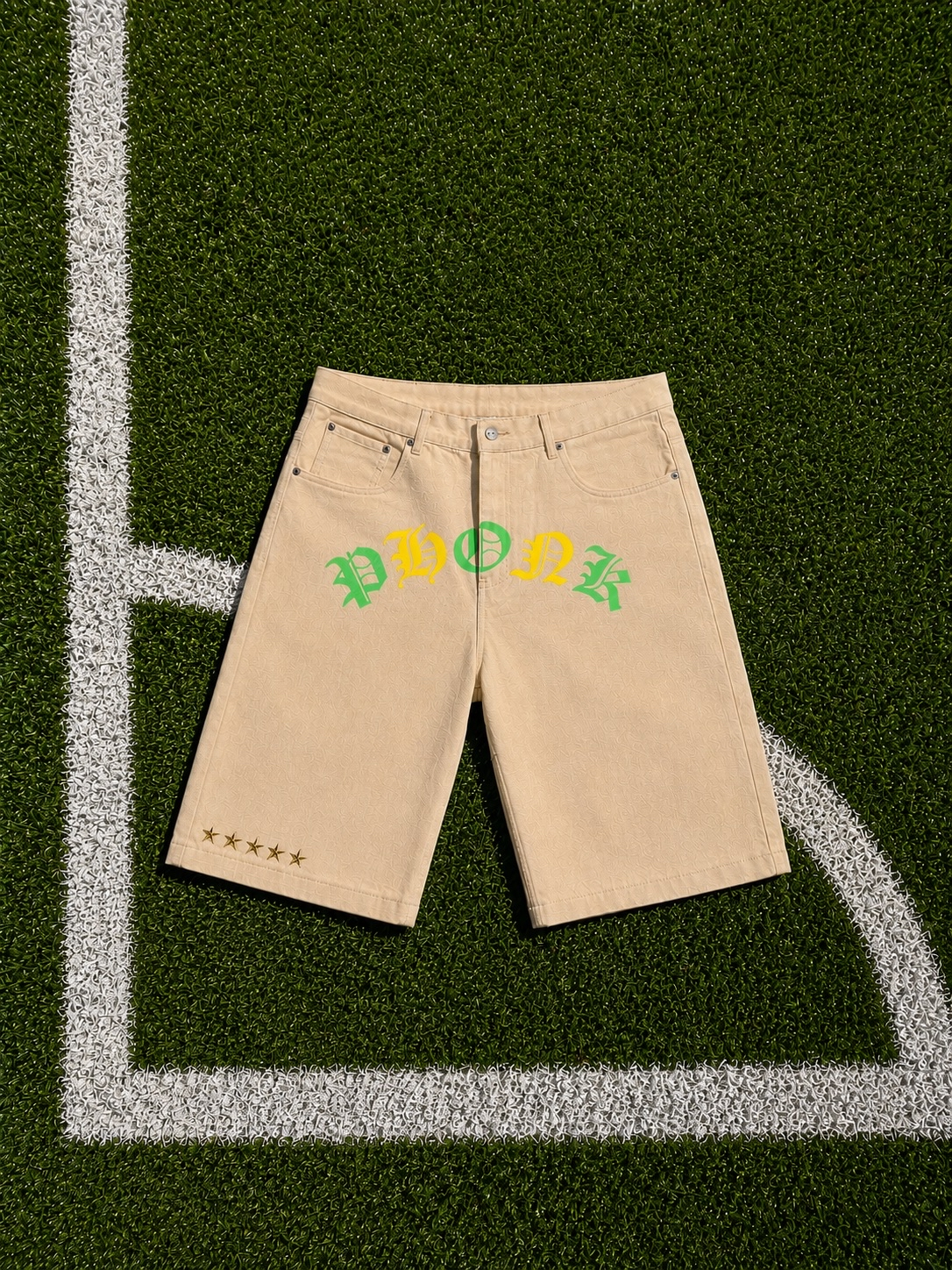 Phonk Brasil Denim Shorts