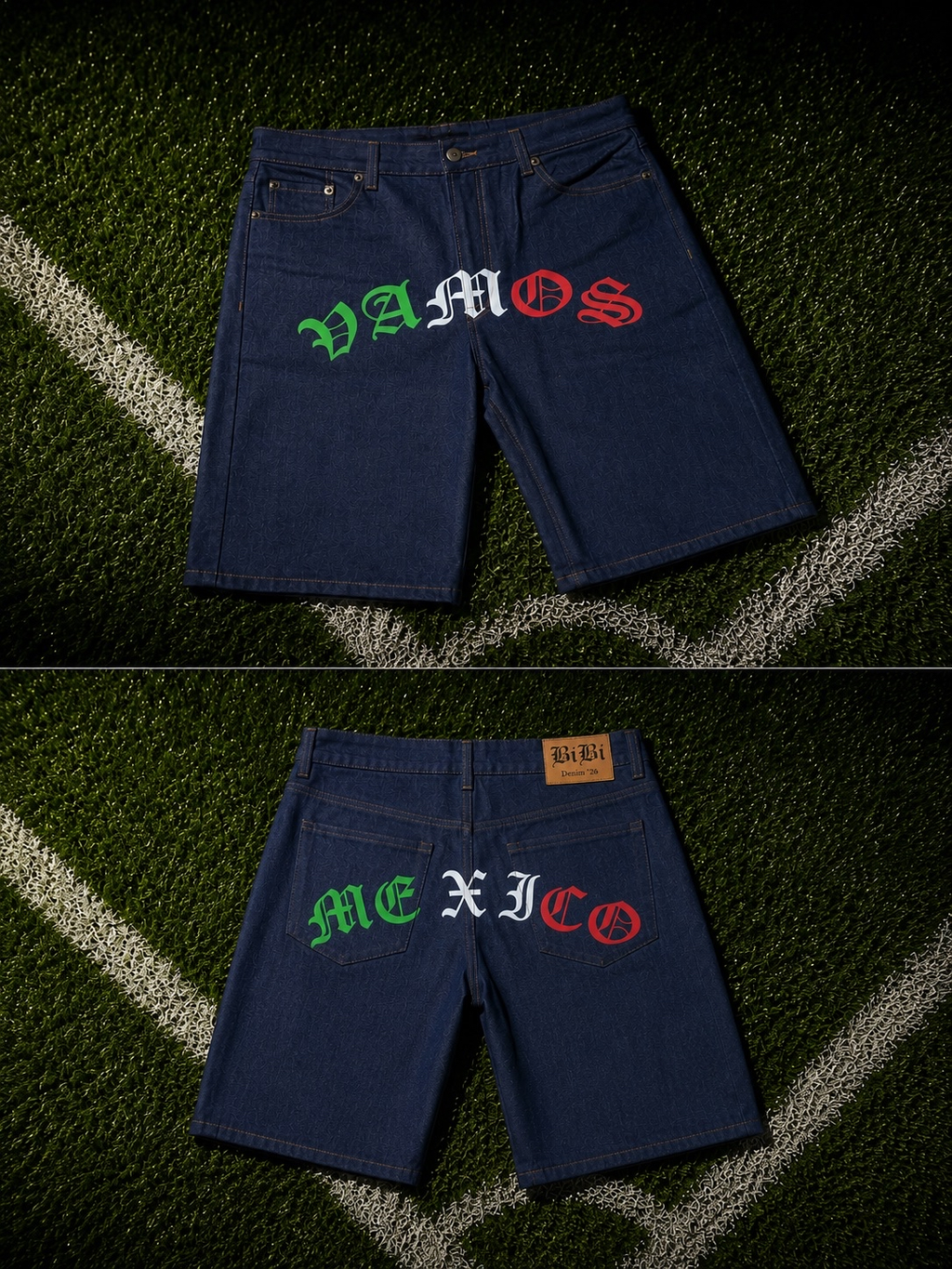 Vamos Mexico Denim Shorts