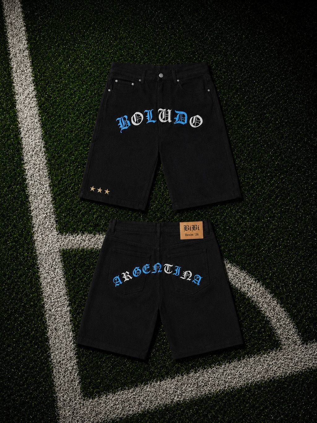 Boludo Argentina Denim Shorts